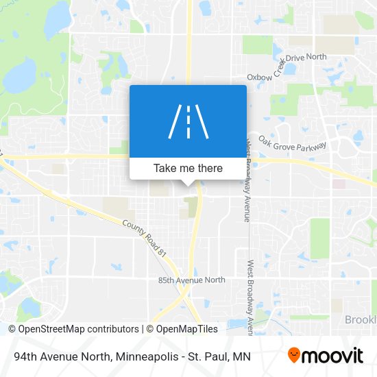 94th Avenue North map