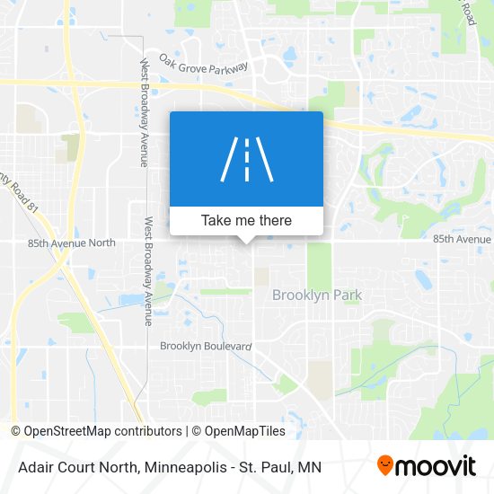 Adair Court North map