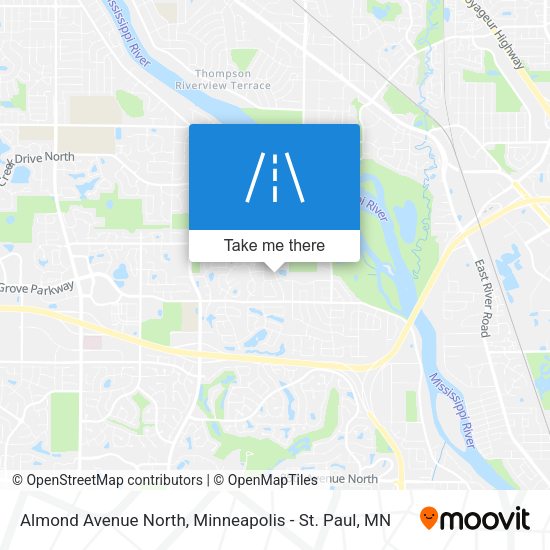 Mapa de Almond Avenue North
