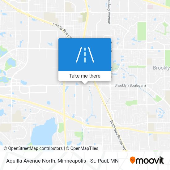 Aquilla Avenue North map