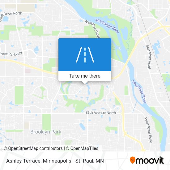 Ashley Terrace map