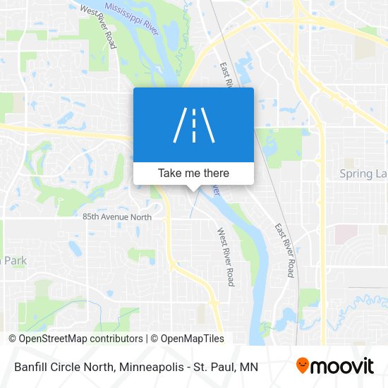 Mapa de Banfill Circle North