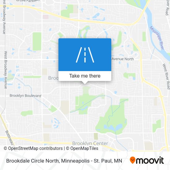 Brookdale Circle North map