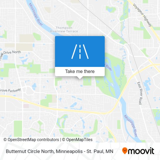 Butternut Circle North map