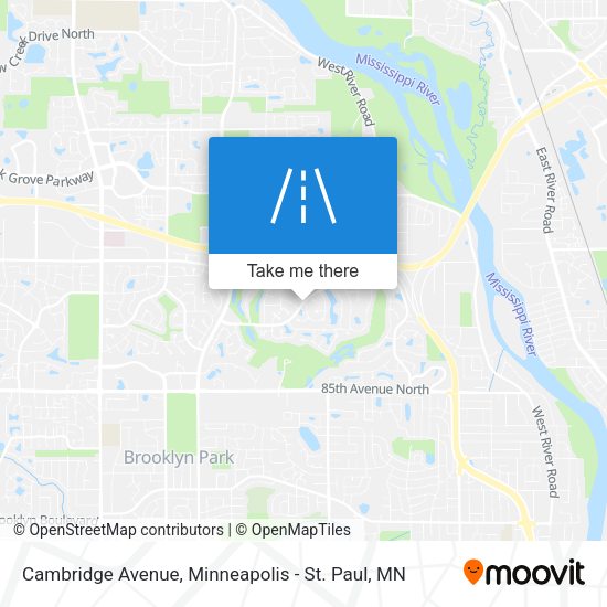 Mapa de Cambridge Avenue