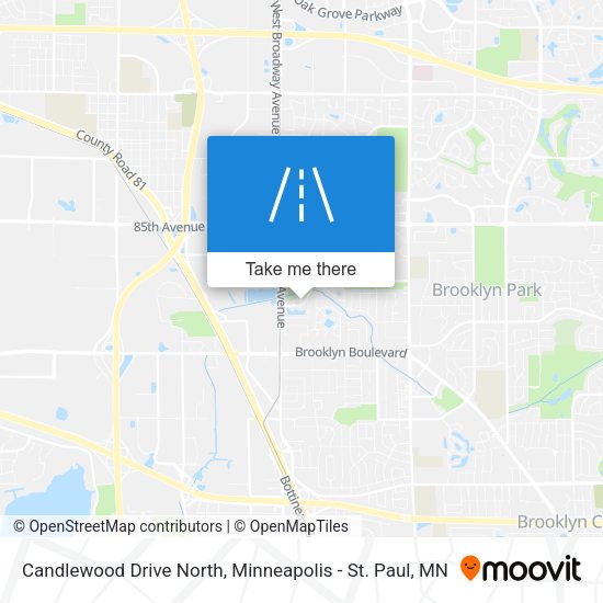 Candlewood Drive North map