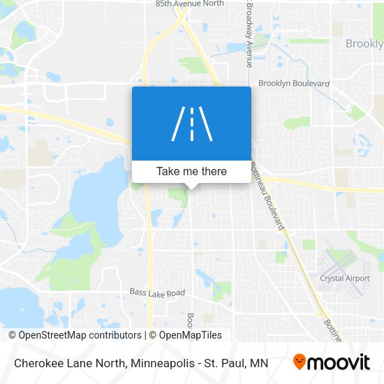 Cherokee Lane North map