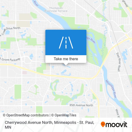 Mapa de Cherrywood Avenue North
