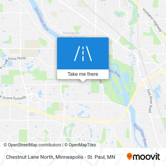 Mapa de Chestnut Lane North