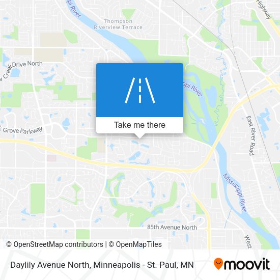 Daylily Avenue North map