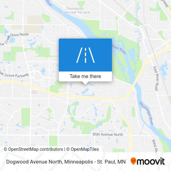 Dogwood Avenue North map