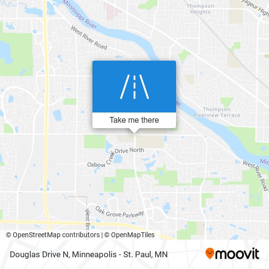 Douglas Drive N map
