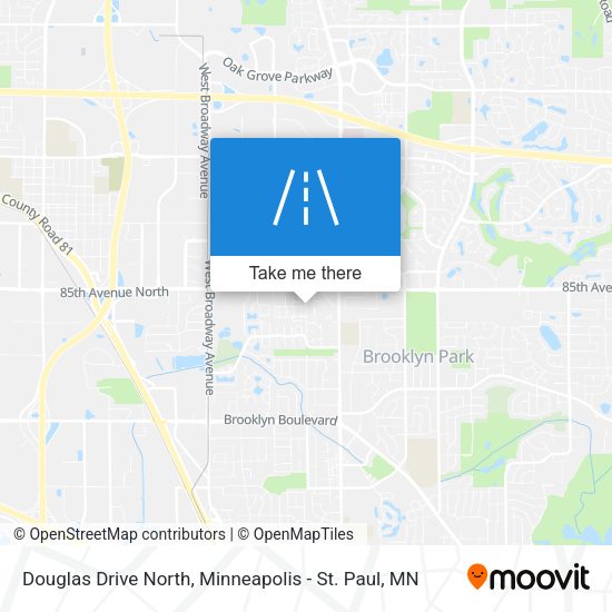 Douglas Drive North map