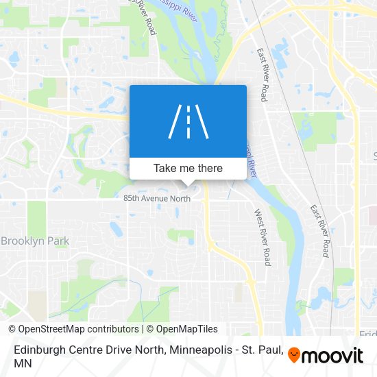 Edinburgh Centre Drive North map