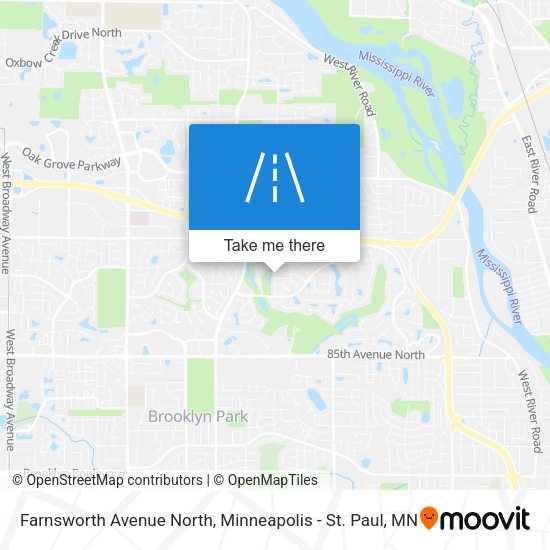 Mapa de Farnsworth Avenue North