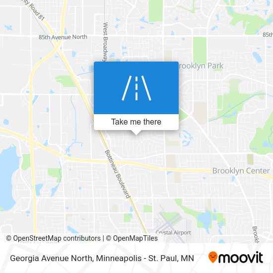Georgia Avenue North map