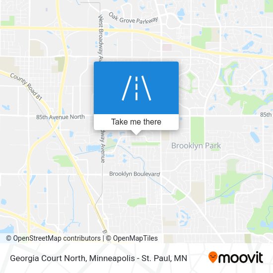 Mapa de Georgia Court North