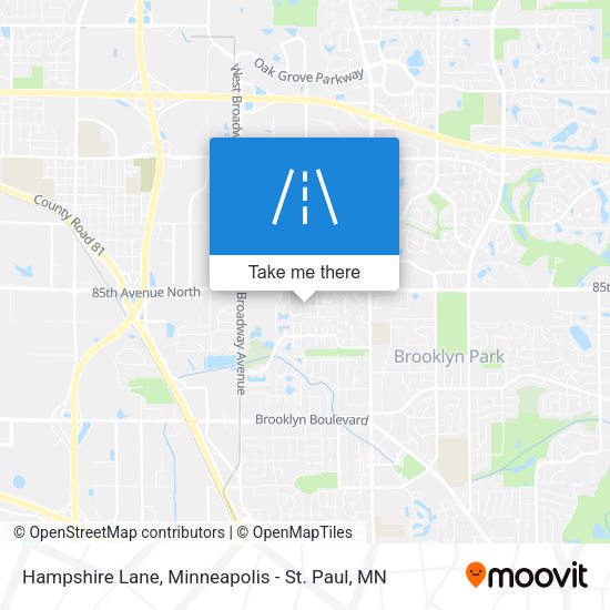Hampshire Lane map