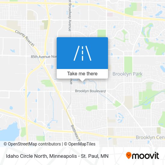 Idaho Circle North map