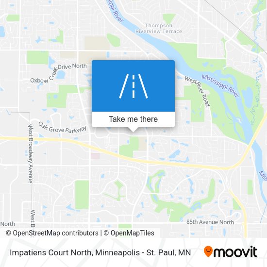 Impatiens Court North map