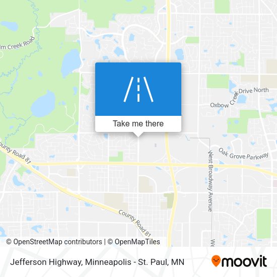 Mapa de Jefferson Highway