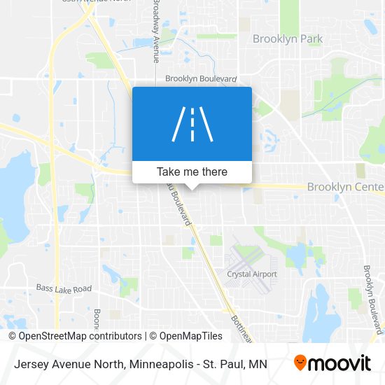Jersey Avenue North map