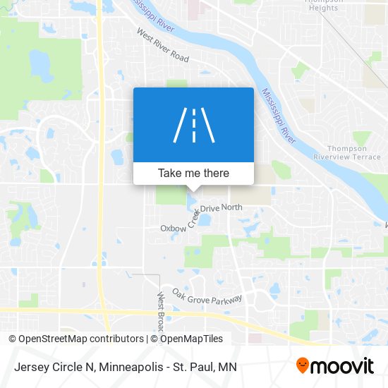 Mapa de Jersey Circle N