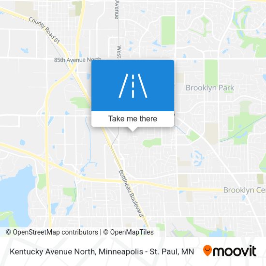 Kentucky Avenue North map