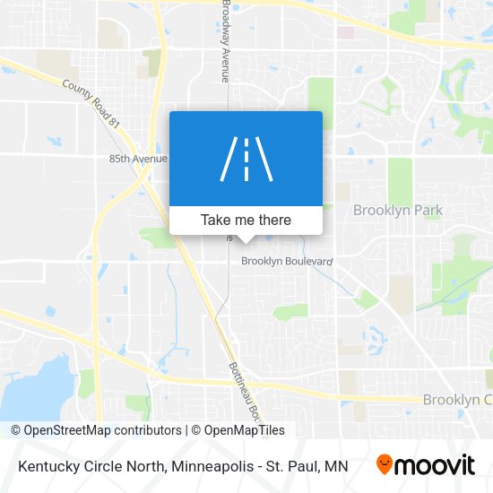 Mapa de Kentucky Circle North