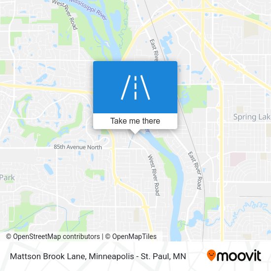 Mattson Brook Lane map