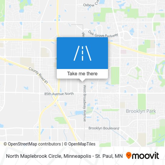 Mapa de North Maplebrook Circle