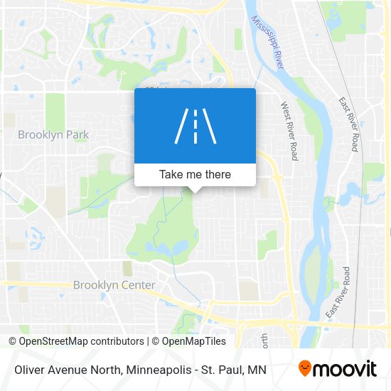 Oliver Avenue North map