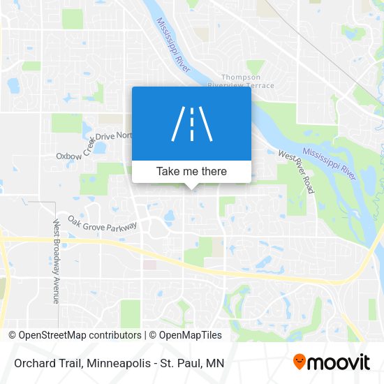 Orchard Trail map