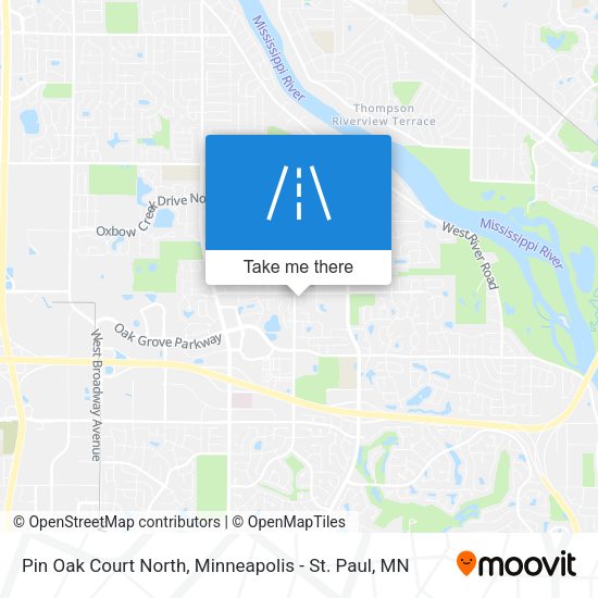 Mapa de Pin Oak Court North