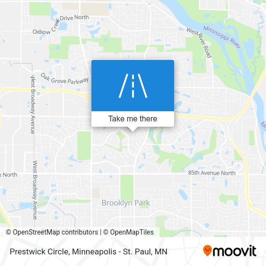 Mapa de Prestwick Circle