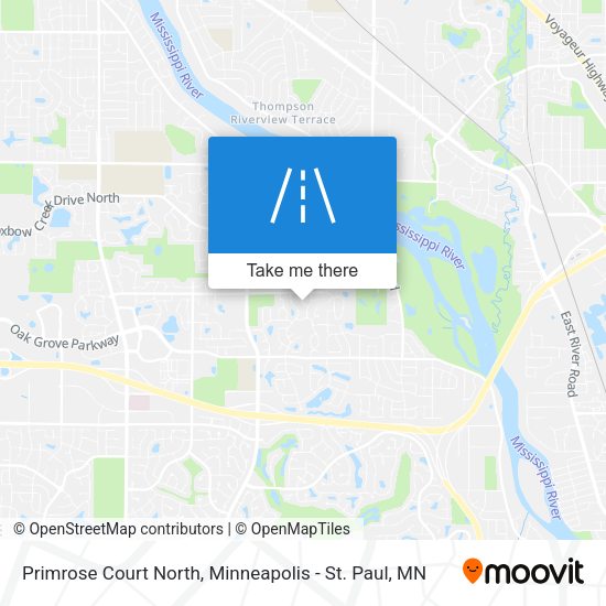 Mapa de Primrose Court North