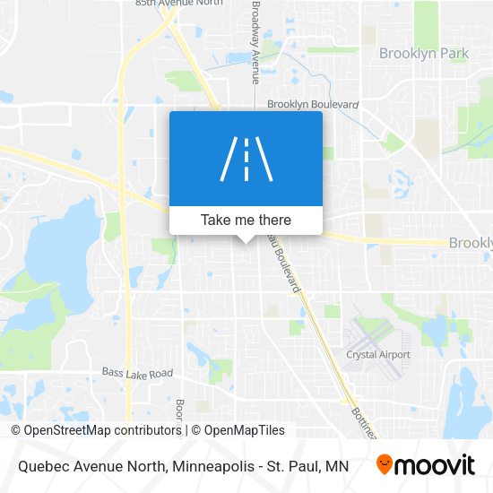 Quebec Avenue North map