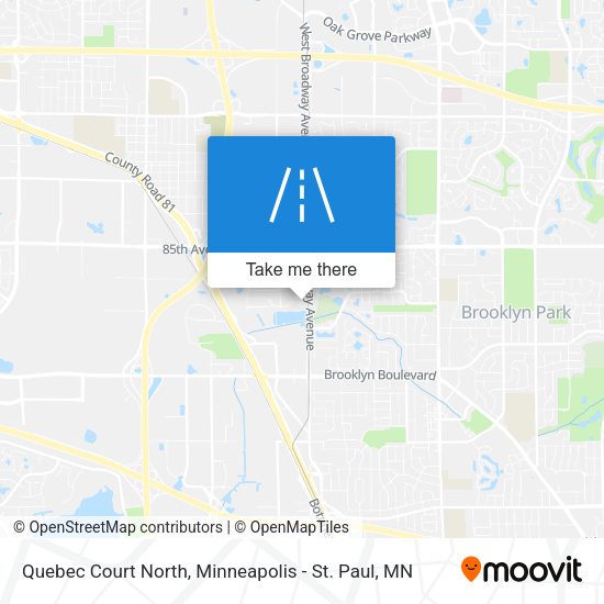 Mapa de Quebec Court North