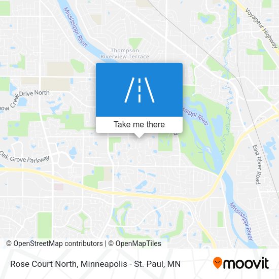 Mapa de Rose Court North