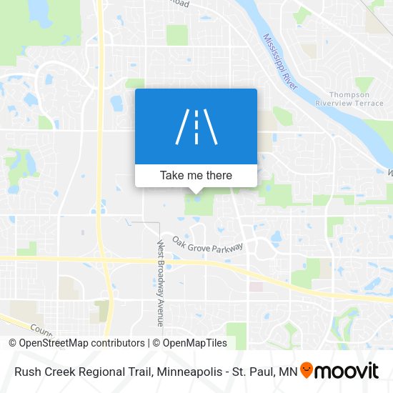 Mapa de Rush Creek Regional Trail