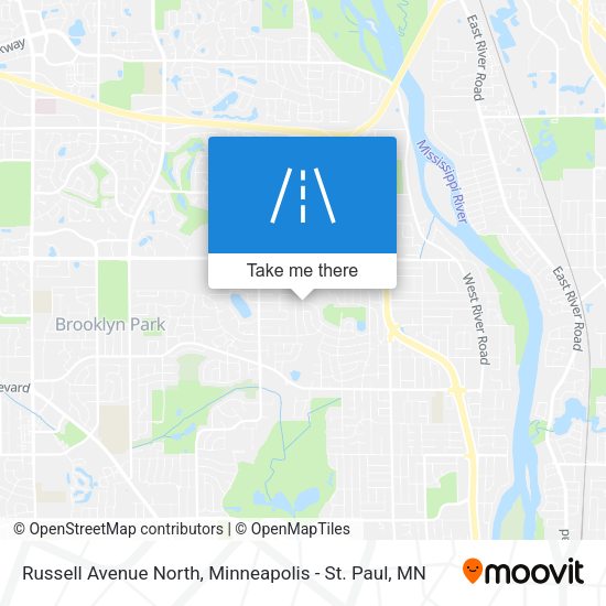 Russell Avenue North map