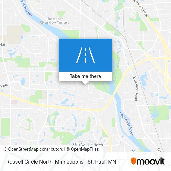 Russell Circle North map