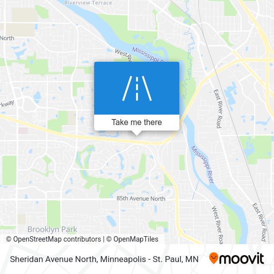 Sheridan Avenue North map