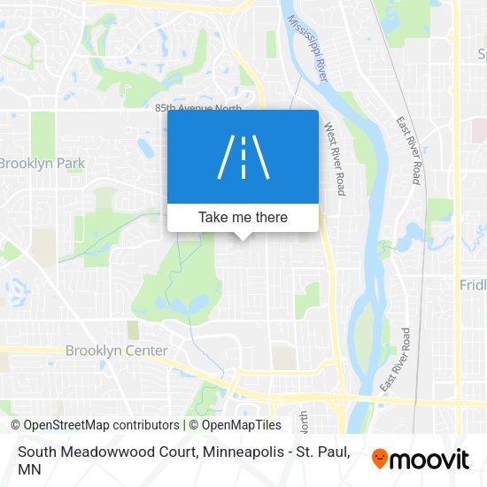 Mapa de South Meadowwood Court
