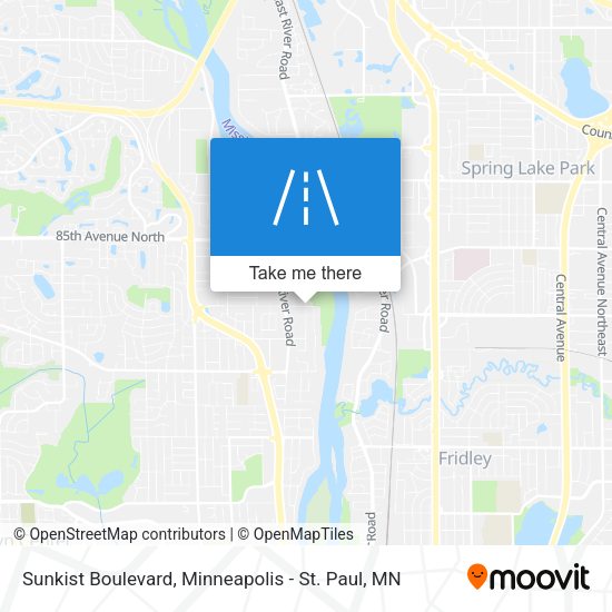 Sunkist Boulevard map