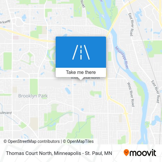 Mapa de Thomas Court North