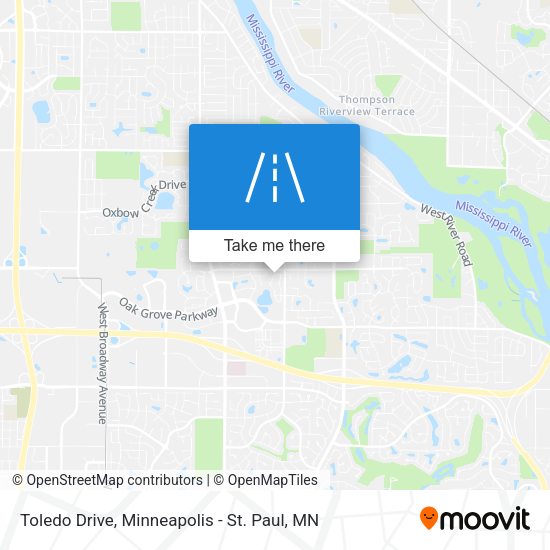 Toledo Drive map