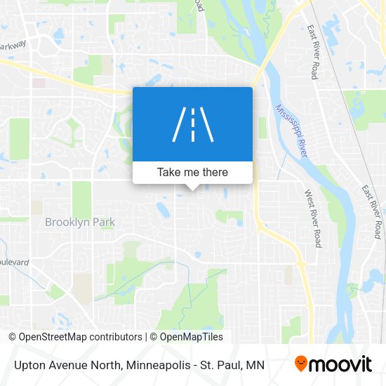Upton Avenue North map