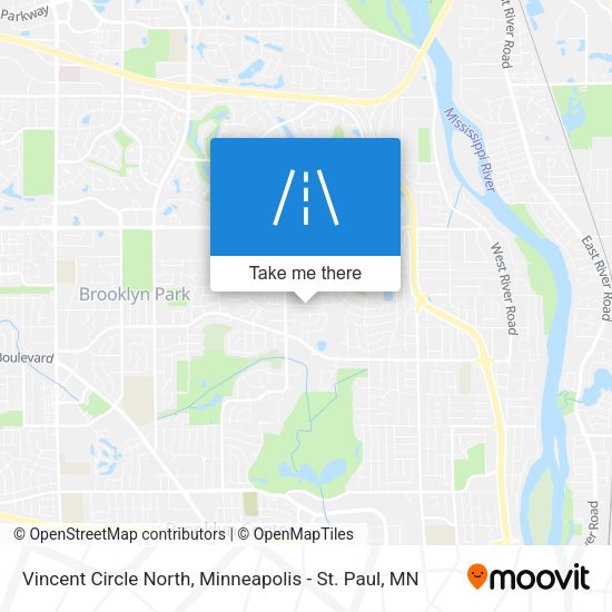 Mapa de Vincent Circle North