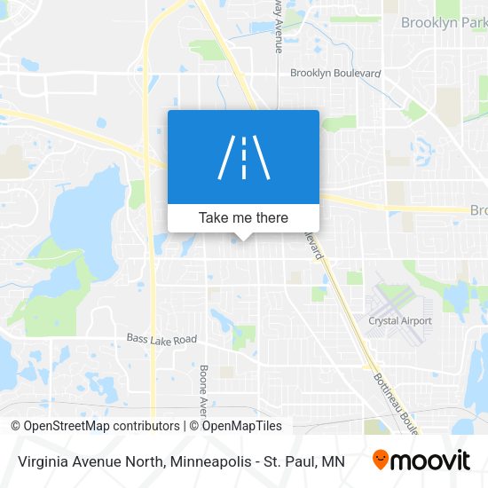 Virginia Avenue North map
